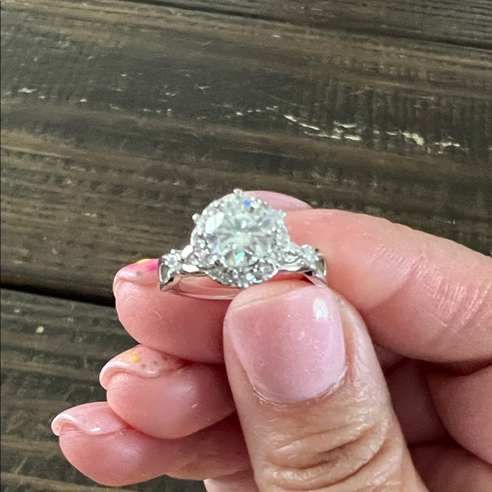Halo Moissanite ring